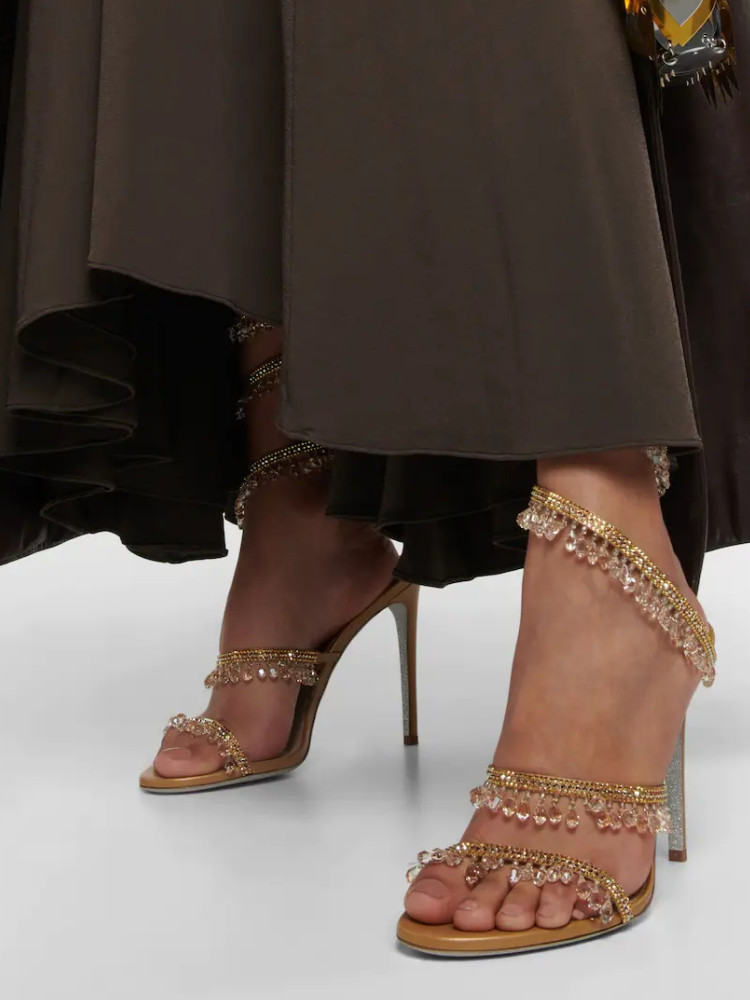 Platform Mule Heel - Sandalias de tacón de aguja doble