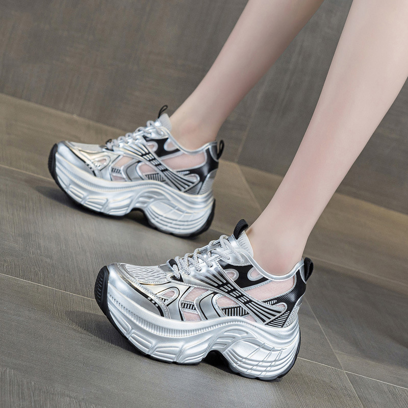Mesh Sneaker Women - Zapatillas Deportivas con Plataforma Oculta para