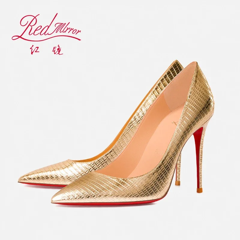 Women'S Shoes Red Bottoms - Primavera/Verano Fondo rojo patrón de lagarto