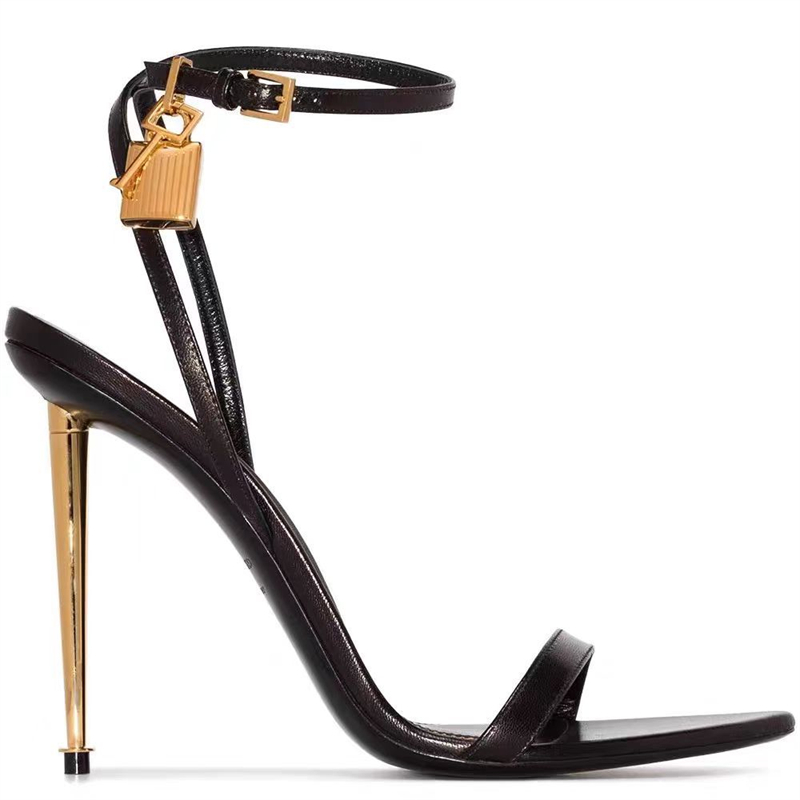 Platform Mule Heel - Sandalias de mujer con decoración de