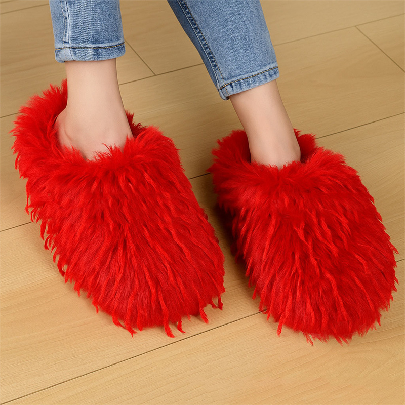 Women Shoes Mules - Pantuflas de Invierno para Mujer, Pantuflas