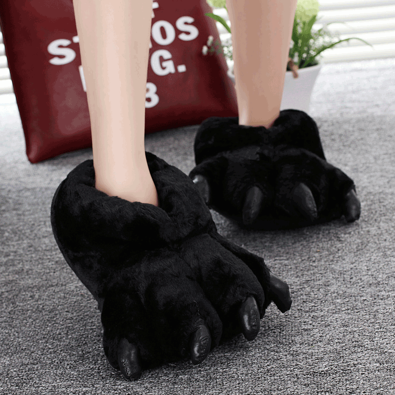 Women Shoes Mules - Zapatos de pata de Animal negros