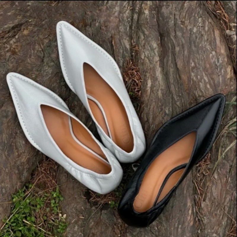 Women Shoes Mules - 2025 Nuevos zapatos individuales con punta