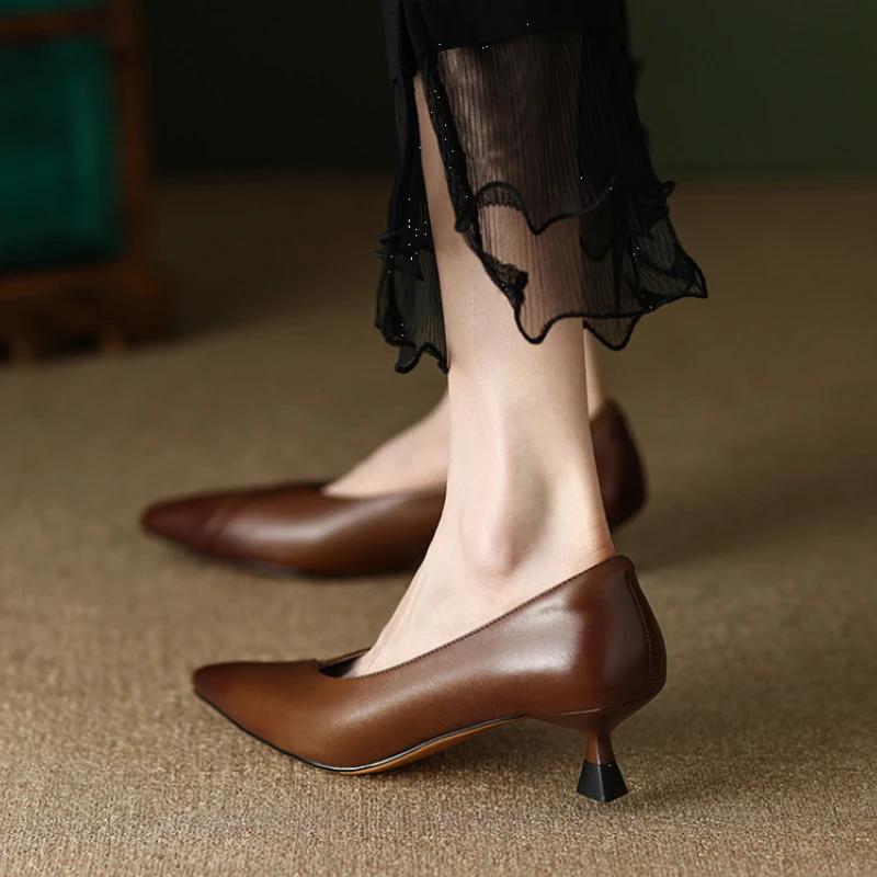 Women Shoes Quick Delivery - Tacones cuadrados con zapatos de tacón