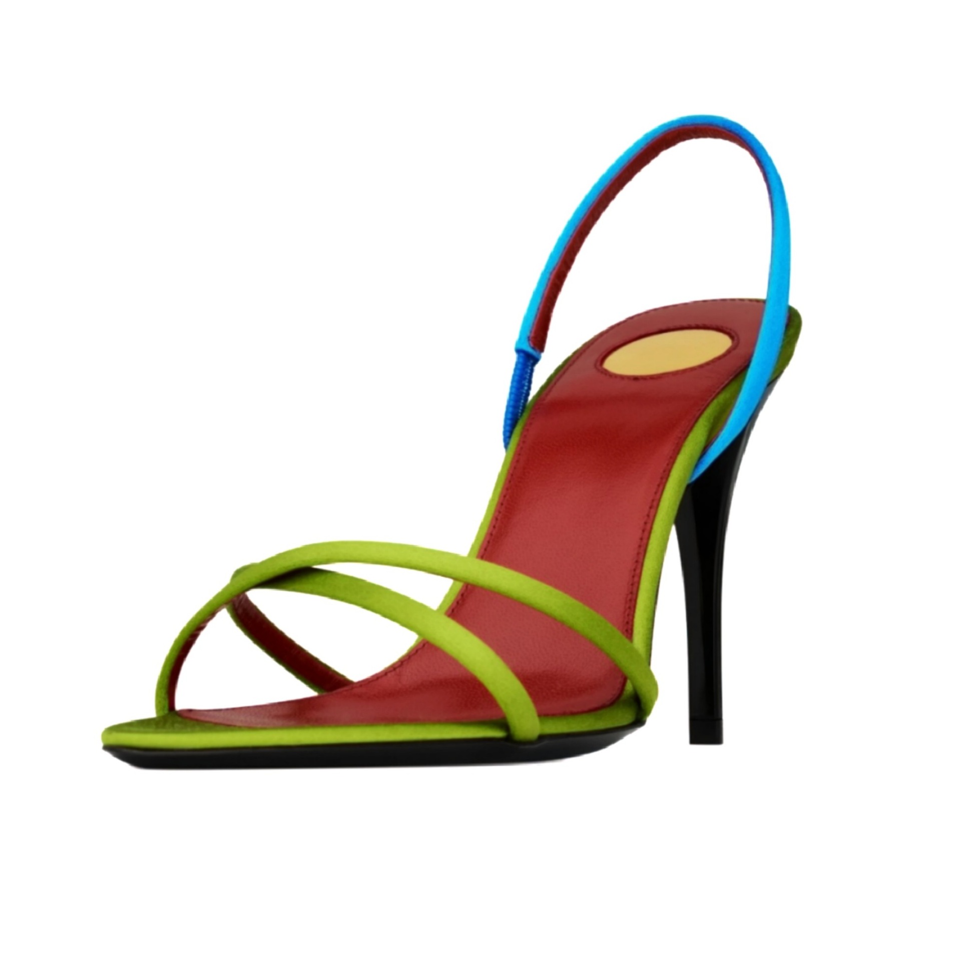 Platform Mule Heel - Sandalias de tacón de aguja con