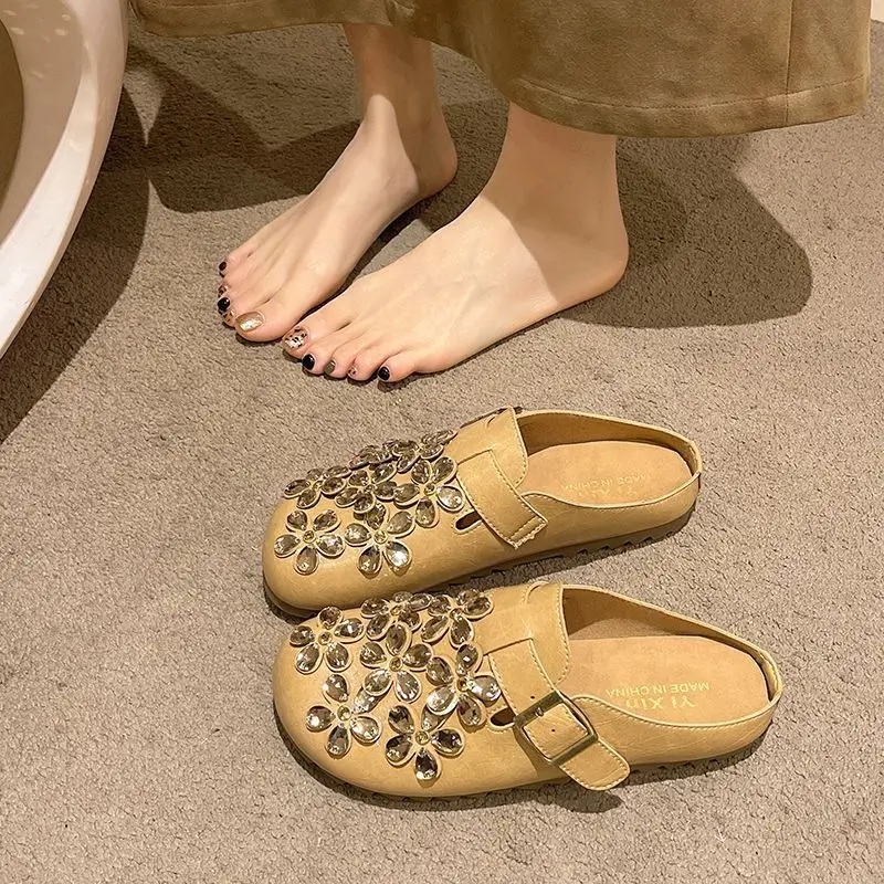 Women Shoes Mules - Zuecos de Mujer con Hebilla de