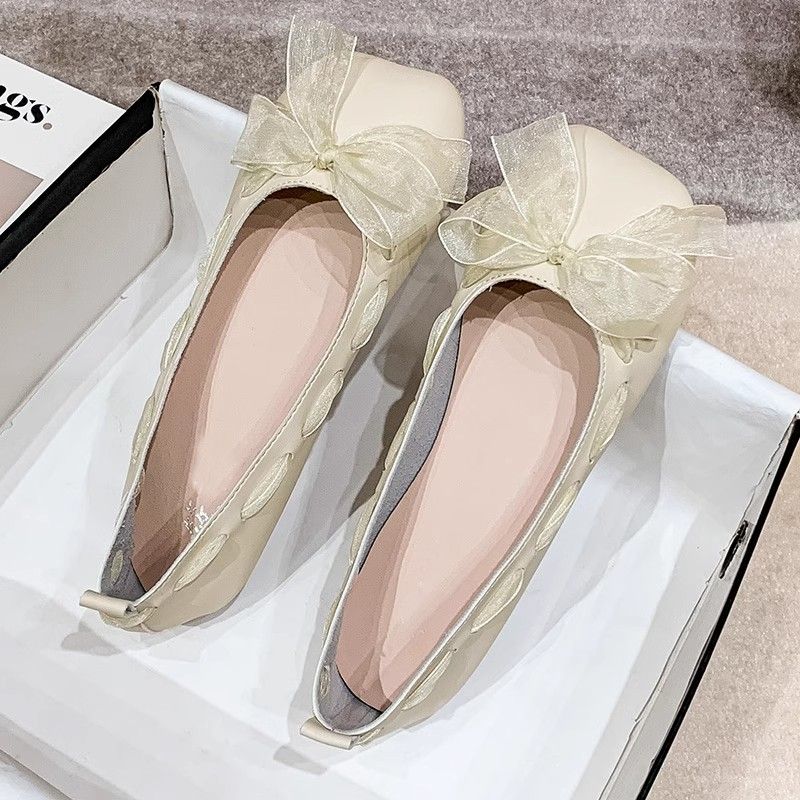 Women Shoes Quick Delivery - Mocasines planos con punta cuadrada y