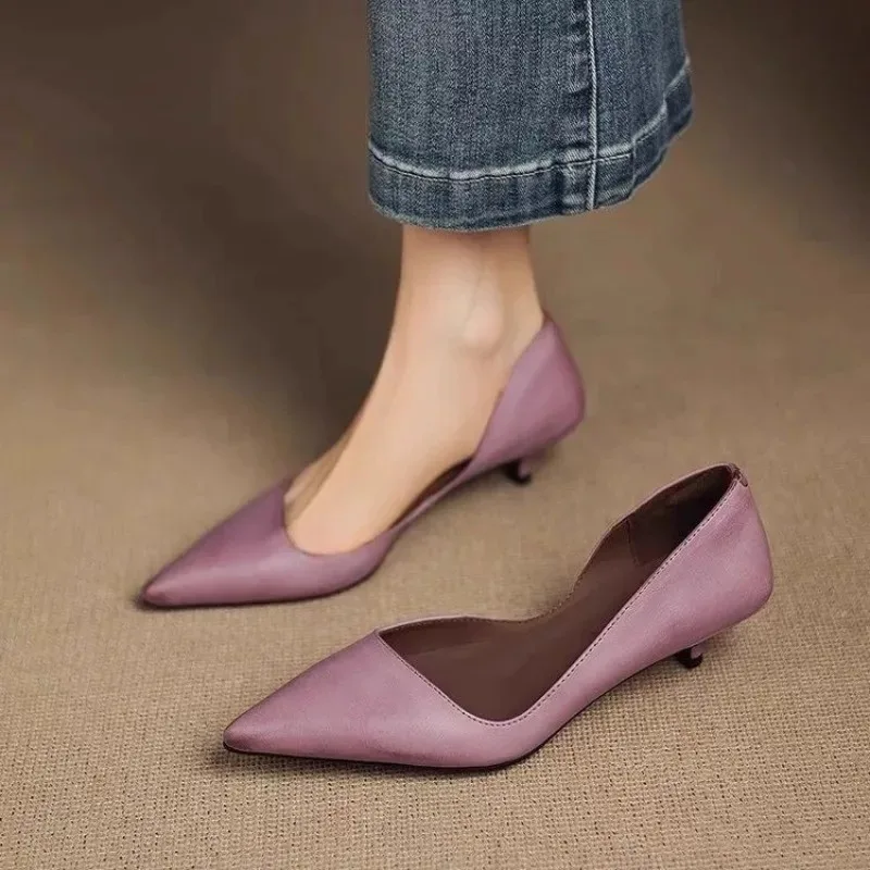 Platform Mule Heel - Tacones de aguja con punta estrecha
