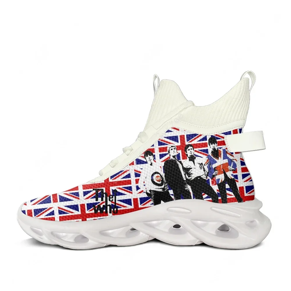 Mesh Sneaker Women - The Who High Top Flats Sneakers,
