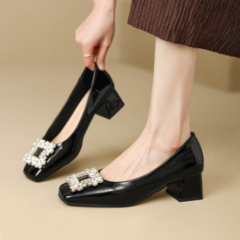 Women'S Shoes Professional - Zapatos de tacón bajo de charol
