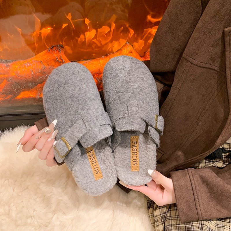 Women Shoes Mules - 2025 Zapatillas de mula de invierno