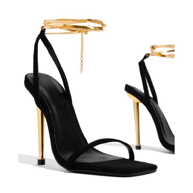 Platform Mule Heel - Sandalias de Tacón Alto con Candado