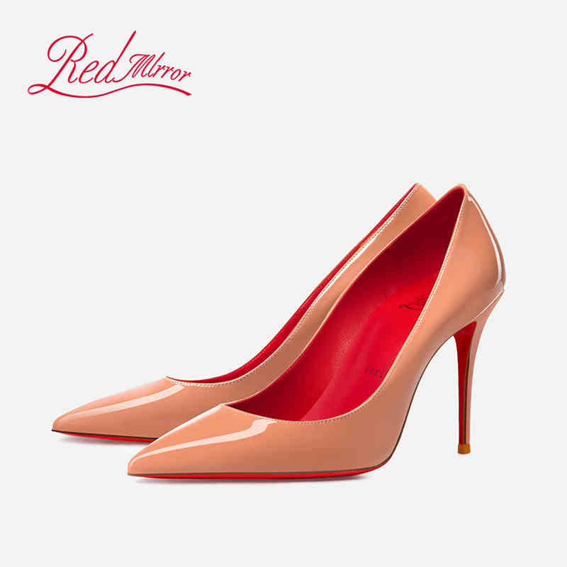 Women'S Shoes Red Bottoms - Tacones altos de color desnudo, parte