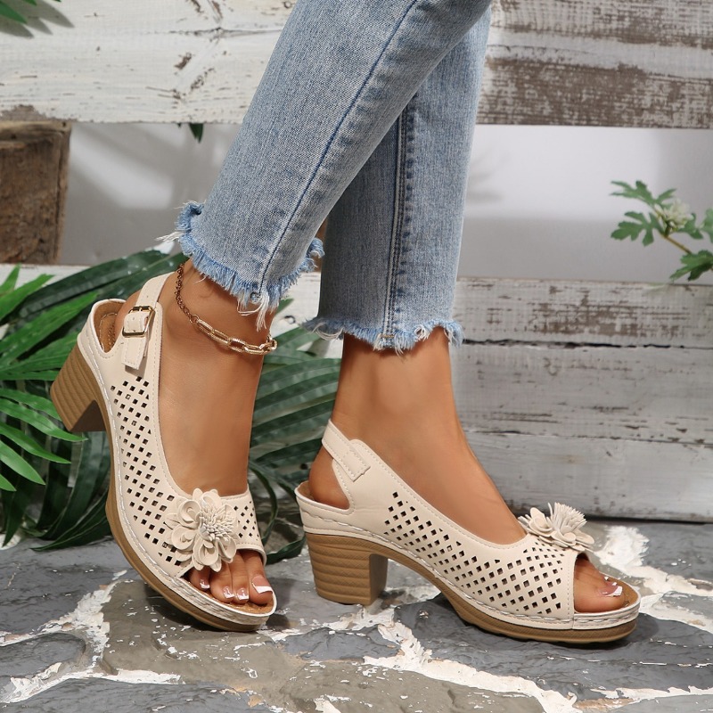 Sandalias de tacón grueso para - Women'S Shoes Veja reseña y precio
