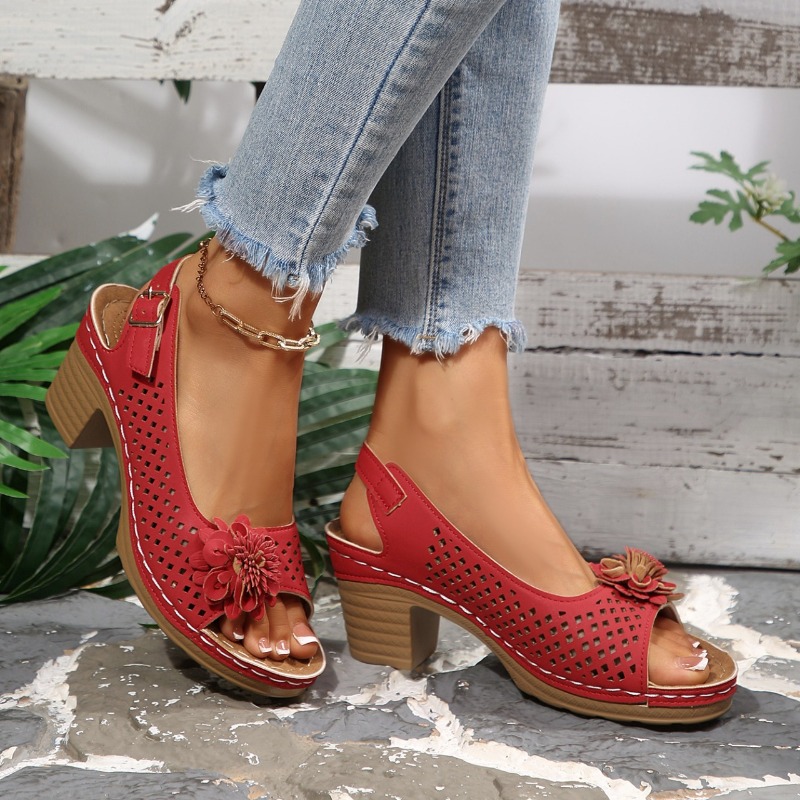 Sandalias de tacón grueso para - Women'S Shoes Veja reseña y precio