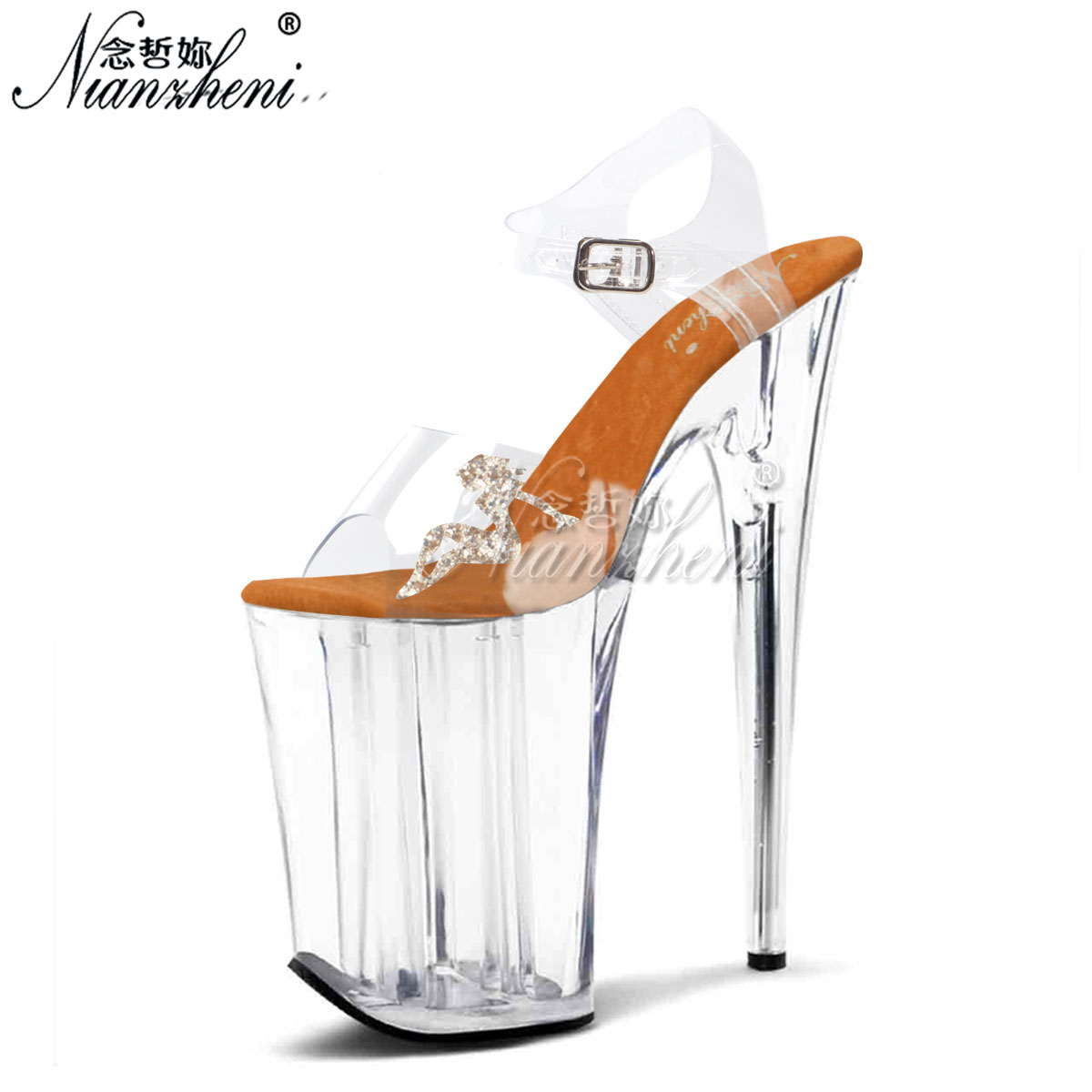 Sandalias de tacón de aguja de - Platform Mule Heel reseña y precio