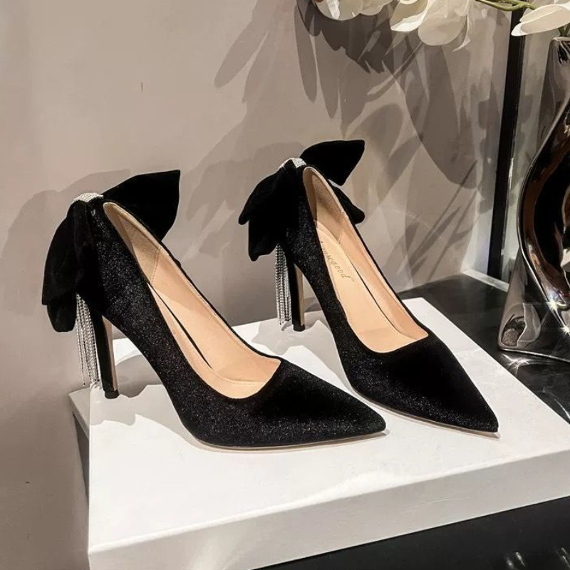 Zapatos de tacón de aguja negr - Women Shoes Quick Delivery reseña y precio