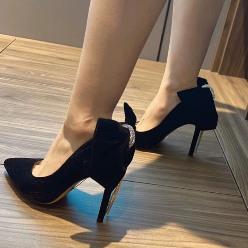 Zapatos de tacón de aguja negr - Women Shoes Quick Delivery reseña y precio