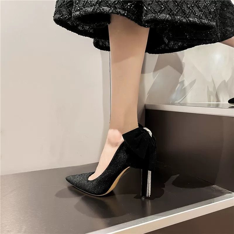 Zapatos de tacón de aguja negr - Women Shoes Quick Delivery reseña y precio