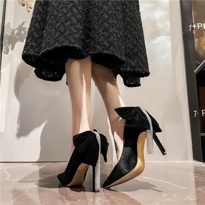 Zapatos de tacón de aguja negr - Women Shoes Quick Delivery reseña y precio