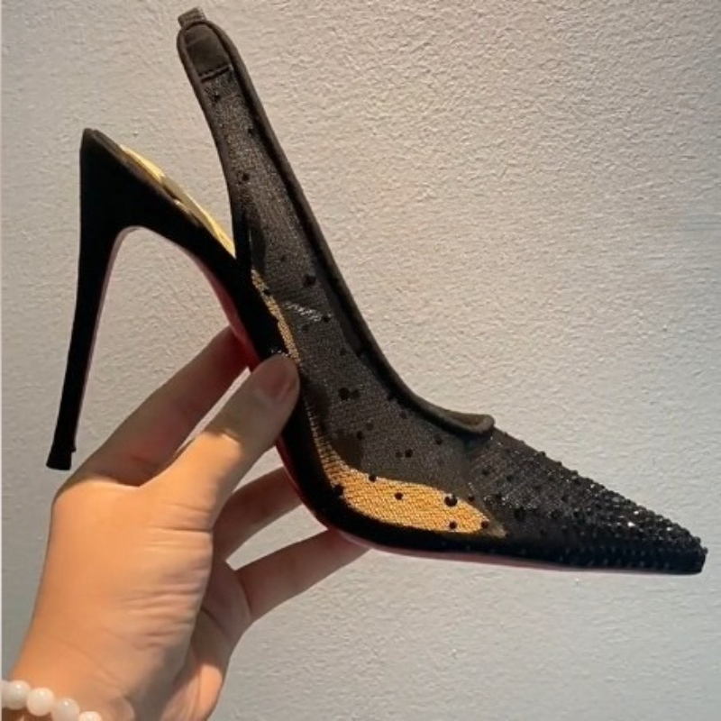 Sandalias de tacón de aguja co - Platform Mule Heel reseña y precio