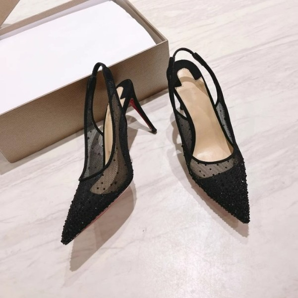 Sandalias de tacón de aguja co - Platform Mule Heel reseña y precio