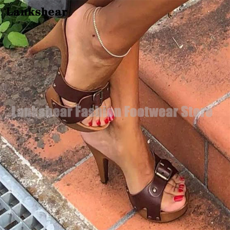 Zapatillas con plataforma y ta - Platform Mule Heel reseña y precio