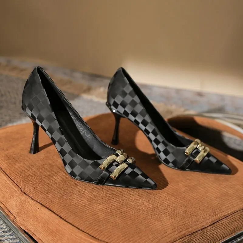 Zapatos negros de tacón medio  - Women Shoes Quick Delivery reseña y precio
