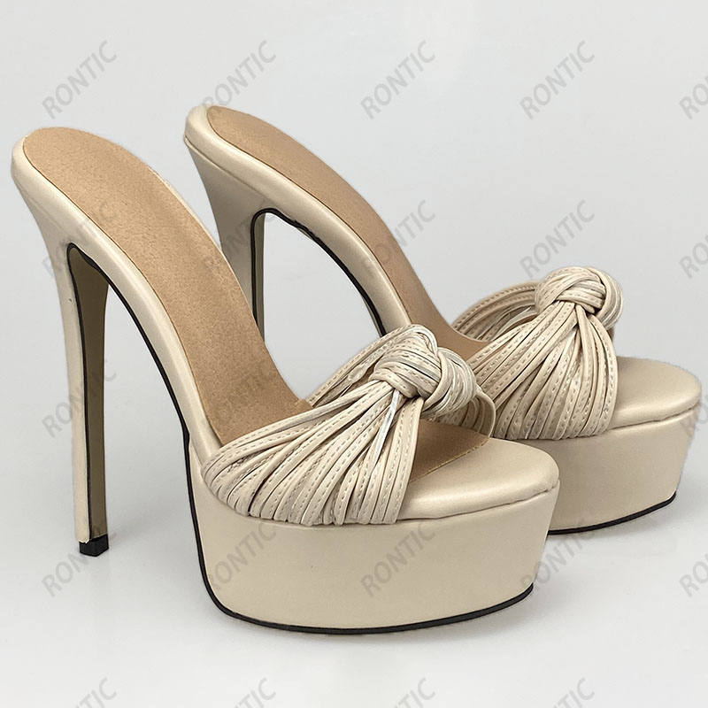 Rontic-sandalias de plataforma - Women Shoes Mules reseña y precio