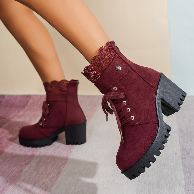 Botines de tacón alto con part - Women'S Shoes Red Bottoms reseña y precio