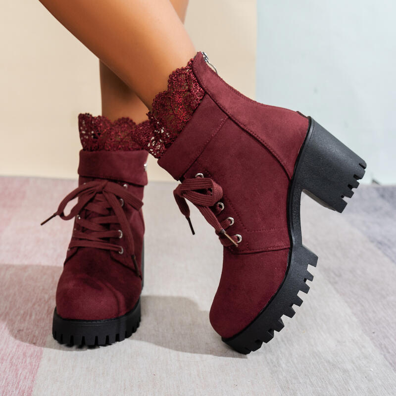 Botines de tacón alto con part - Women'S Shoes Red Bottoms reseña y precio