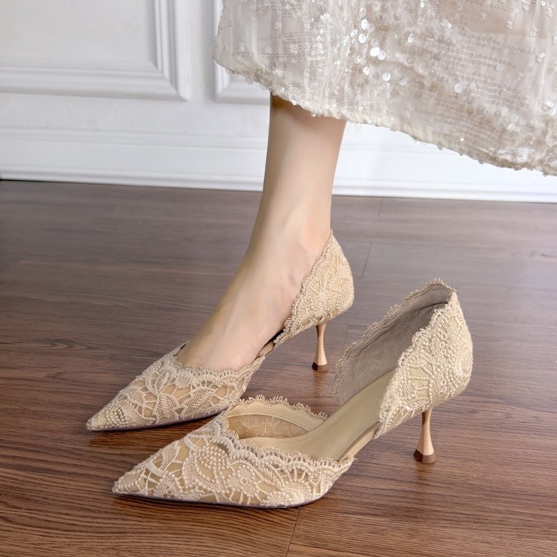 Zapatos de tacón alto de encaj - Women'S Shoes Veja reseña y precio