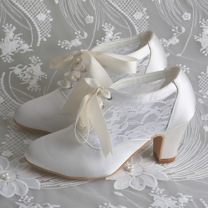 Zapatos de novia con tacones d - Ribbon Tie Heel reseña y precio