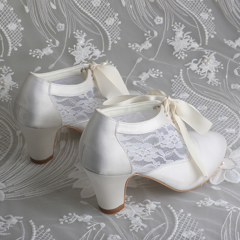 Zapatos de novia con tacones d - Ribbon Tie Heel reseña y precio