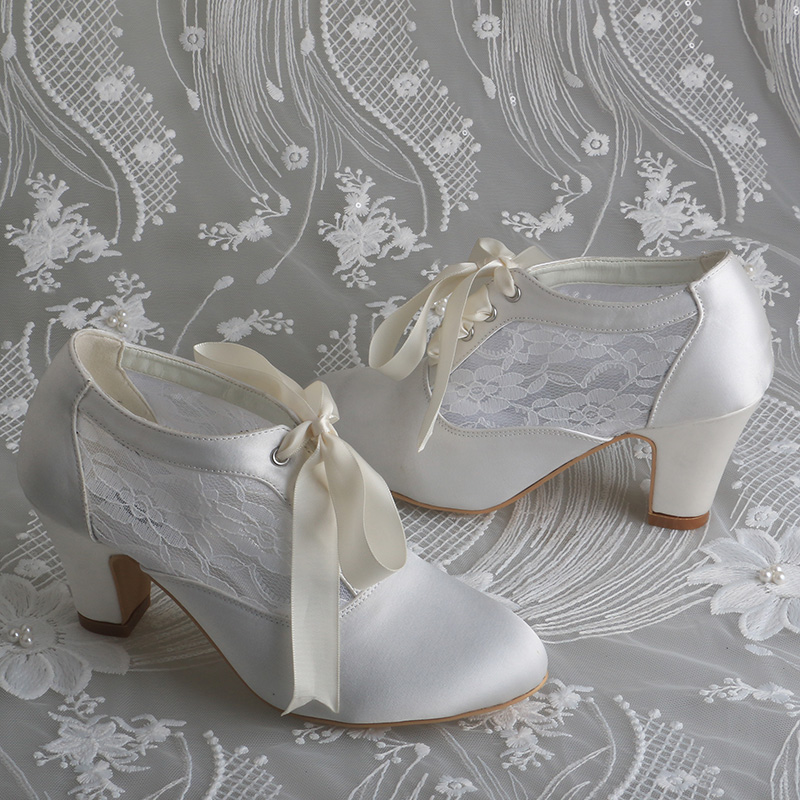 Zapatos de novia con tacones d - Ribbon Tie Heel reseña y precio
