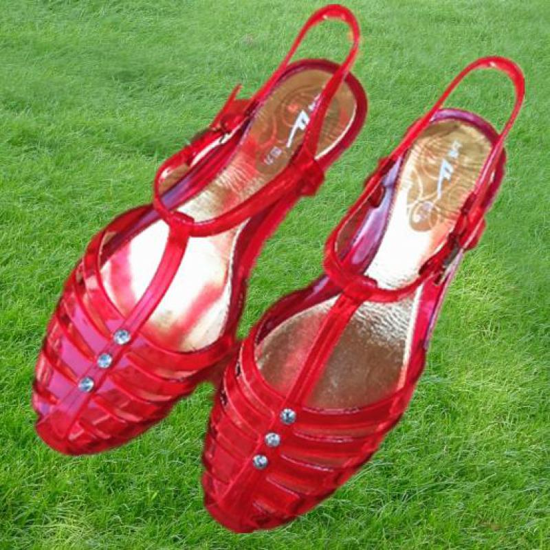 Sandalias planas de cristal pa - Women'S Shoes Red Bottoms reseña y precio