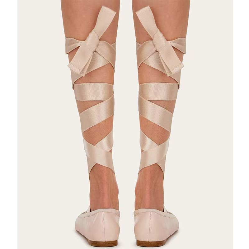 Zapatos planos de Ballet para  - Ribbon Tie Heel reseña y precio