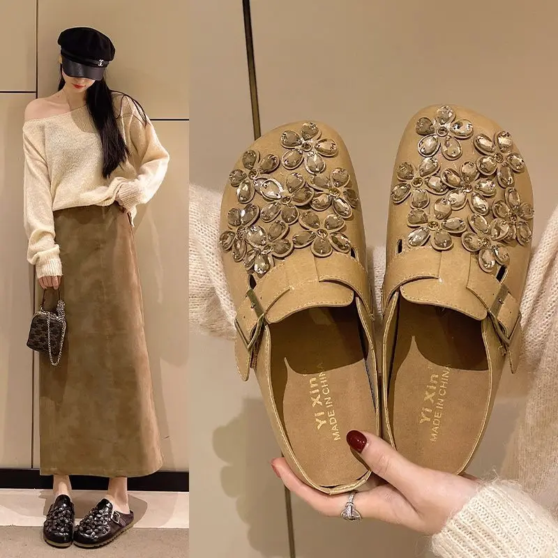 Zuecos de Mujer con Hebilla de - Women Shoes Mules reseña y precio