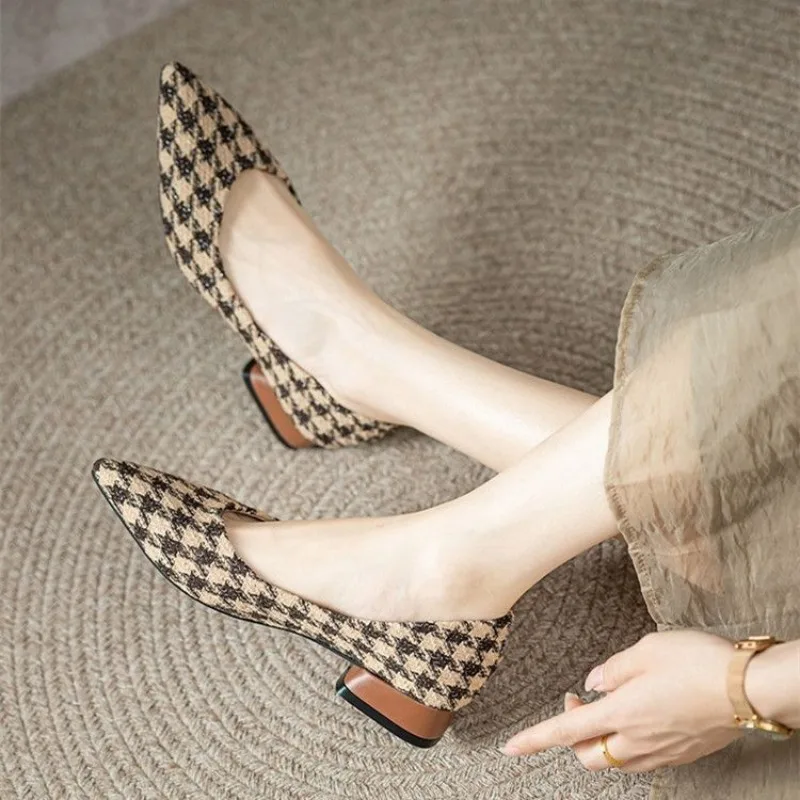Zapatos elegantes de tacón baj - Women Shoes Quick Delivery reseña y precio