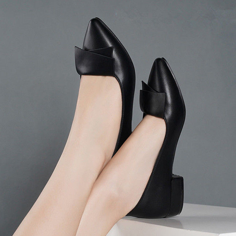 Zapatos de tacón bajo con punt - Women Shoes Quick Delivery reseña y precio