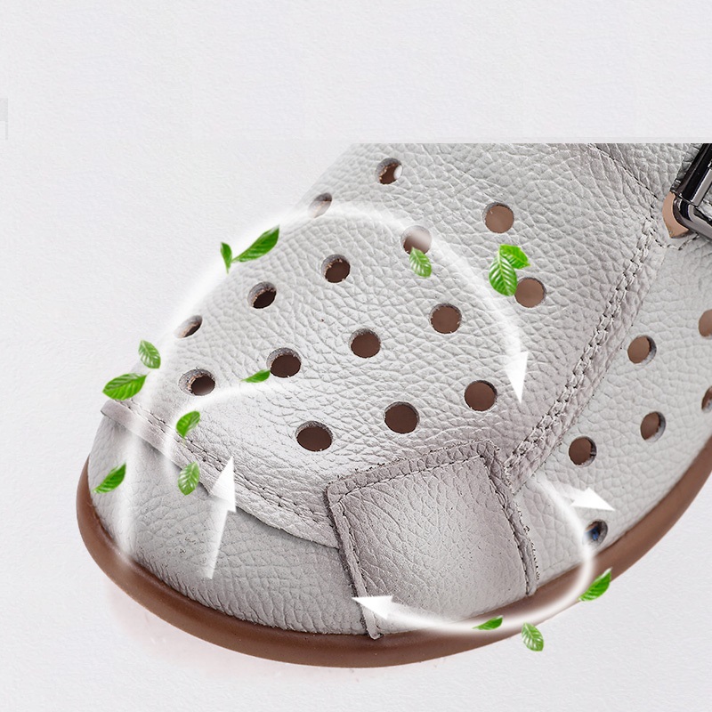 Nuevas sandalias de cuero vacu - Women Shoes Mules reseña y precio