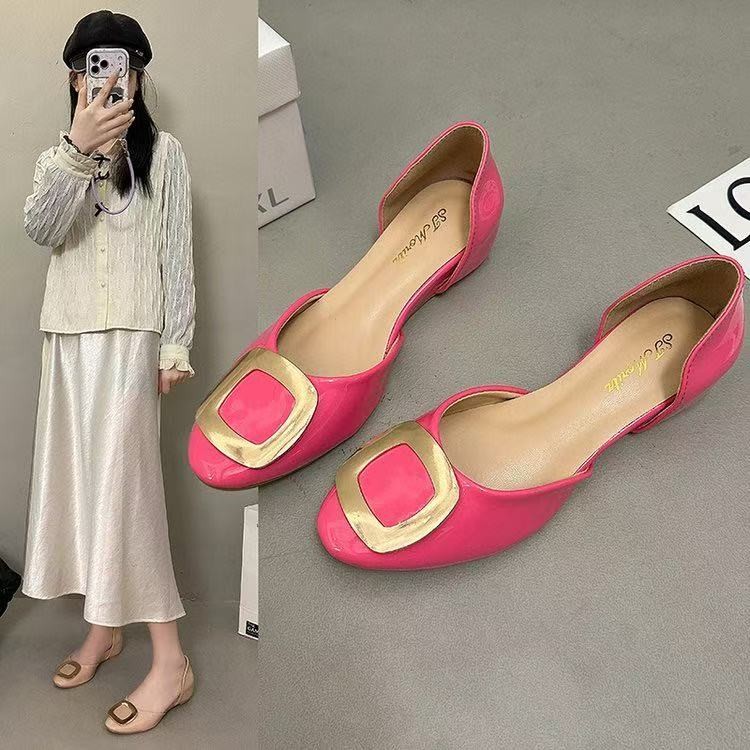 Zapatos planos huecos con hebi - Women Shoes Sandals reseña y precio