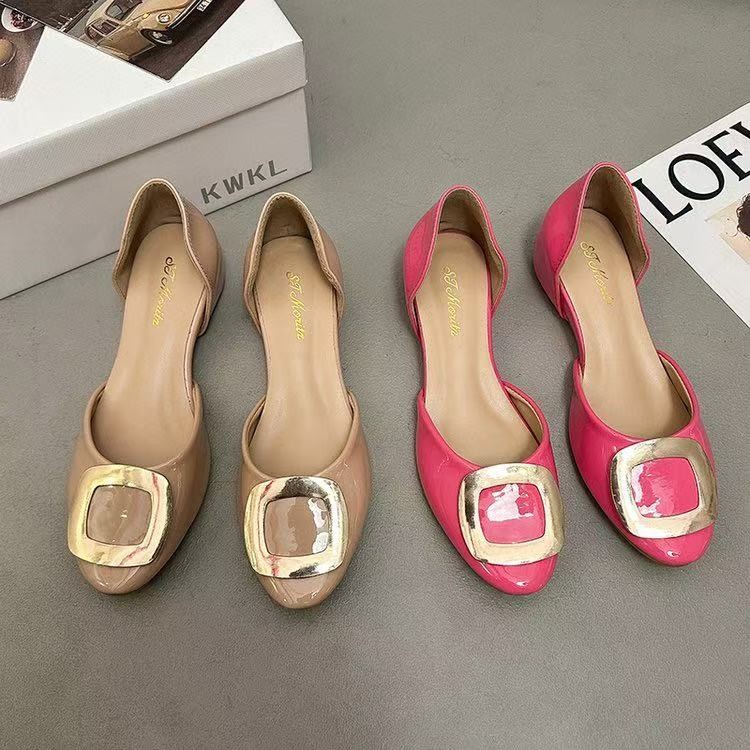 Zapatos planos huecos con hebi - Women Shoes Sandals reseña y precio