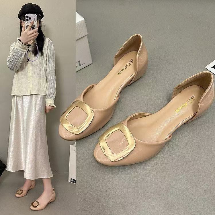 Zapatos planos huecos con hebi - Women Shoes Sandals reseña y precio