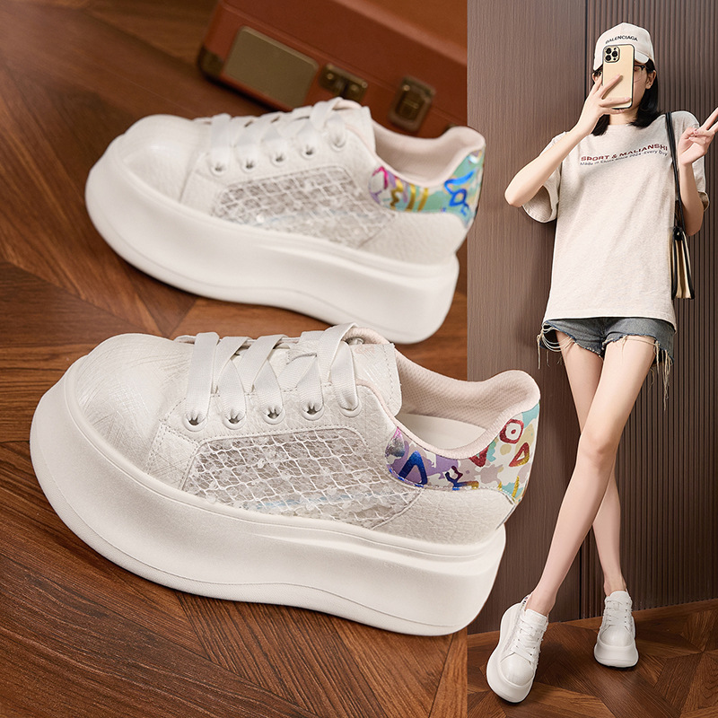 Zapatos Blancos de Suela Grues - Mesh Sneaker Women reseña y precio