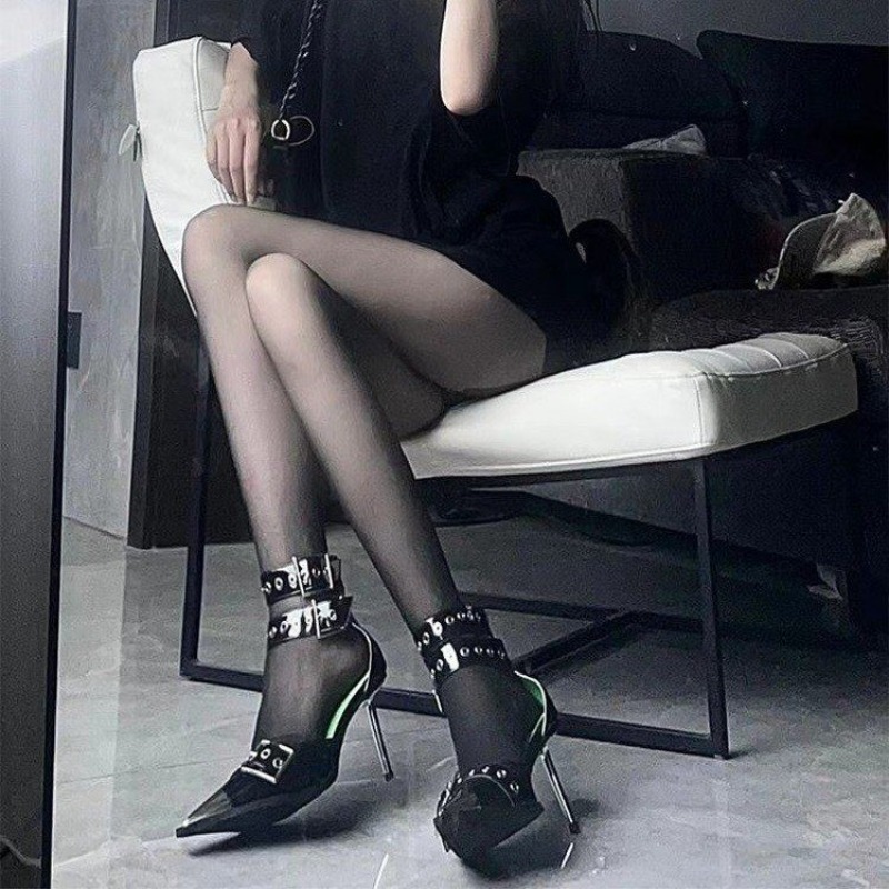 Sandalias de tacón súper alto  - Platform Mule Heel reseña y precio