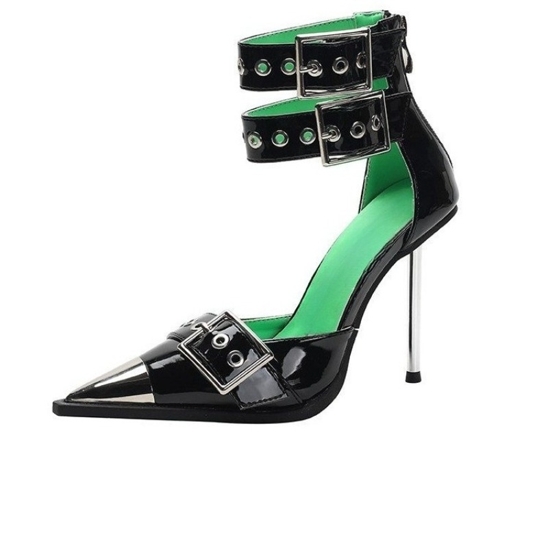 Sandalias de tacón súper alto  - Platform Mule Heel reseña y precio